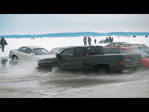 Видео: Самые Глупые и Безумные Моменты С Машинами на Зимней Рыбалке, Снятые на Камеру.