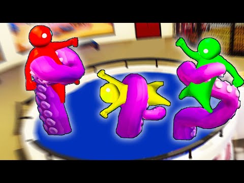 Видео: ОСЬМИНОГ МНЕ ДРУГ! GANG BEASTS