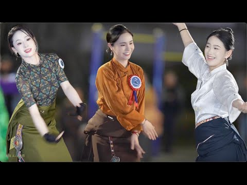Видео: Yongji, красивые тибетские танцоры, традиционные тибетские танцы