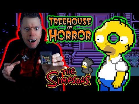 Видео: Обзор видеоигры «Симпсоны — Дом ужасов Хэллоуин» для Gameboy Color GBA — The Irate Gamer