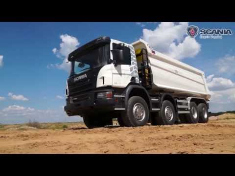Видео: Самоскид Scania P400 8x4