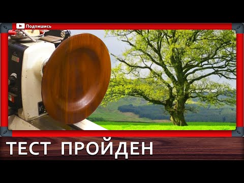 Видео: деревянная тарелка