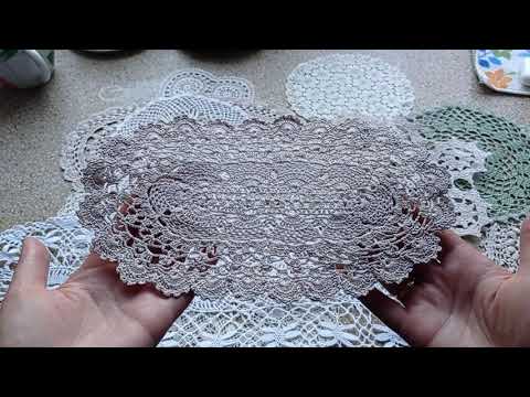 Видео: Как накрахмалить кружевные салфетки, скатерти 🌼