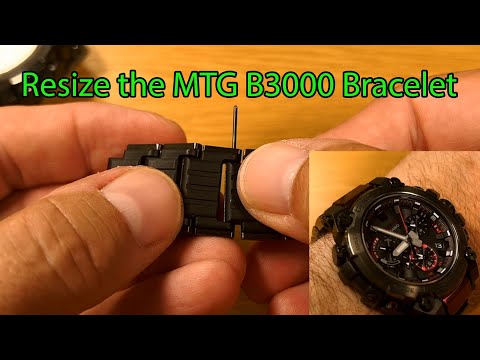 Видео: Как УДАЛИТЬ звенья с G Shock MTG B3000 и изменить размер браслета на этих часах Casio