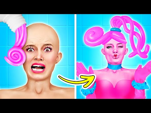 Видео: Крутые ЛАЙФХАКИ ДЛЯ МАКИЯЖА! Мамочка Длинные Ноги vs Красотка: борьба за популярность от Ла-Ла Лайф