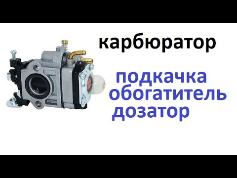 Видео: #Мотокоса  Принцып работы карбюратора мототримера  Система подкачки, дозатор, обогатитель