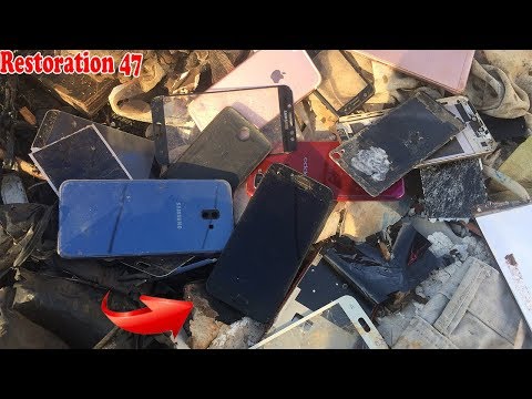 Видео: Нашел много сломанных телефонов в мусоре | Восстановить Galaxy J2 Pro
