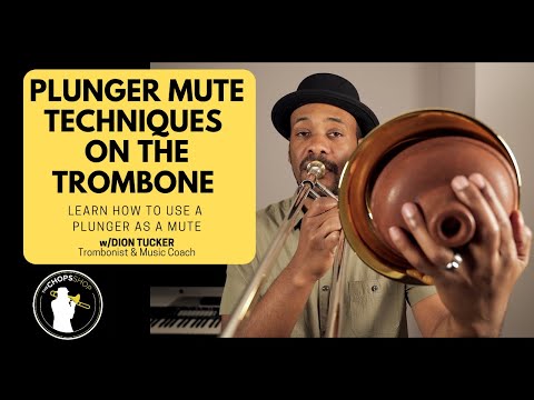 Видео: Урок игры на тромбоне: техника глушителей с помощью плунжера. Узнайте, как использовать плунжер в...