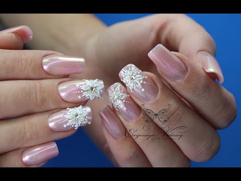 Видео: Коррекция ногтей с Новогодним дизайном/Снежинки всем под силу