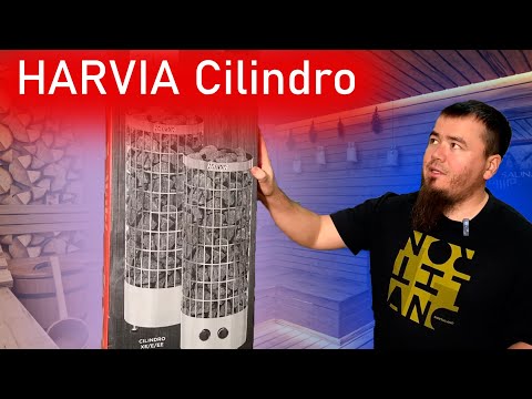 Видео: Обзор печи HARVIA Cilindro PC90E