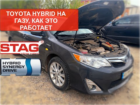 Видео: Toyota Camry Hybrid На газу, как это работает Gas Motors