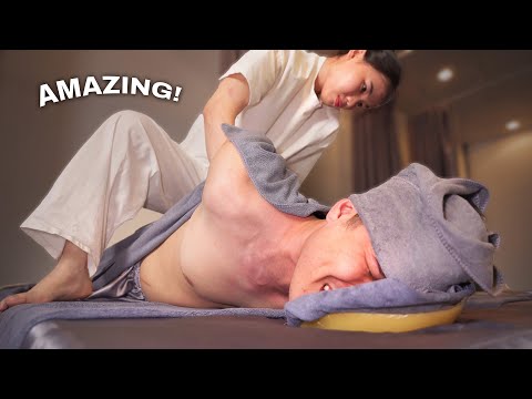 Видео: ASMR 🔥 Массаж шеи и плеч и ванна с ферментами риса для глубокого восстановления