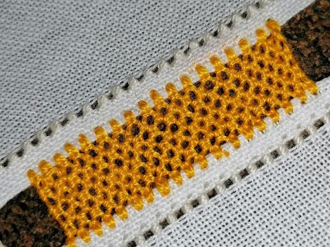 Видео: Подільська розшивка (змережування) на пару одинарних петель