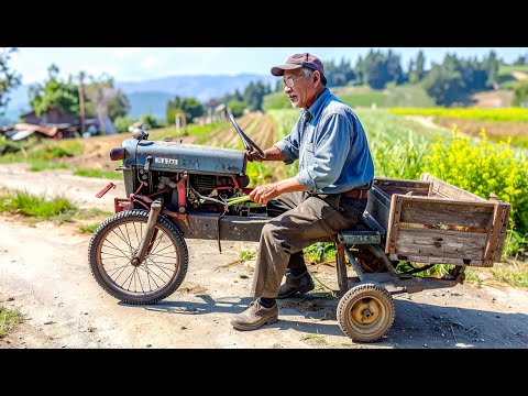 Видео: Этот фермер изобрёл сельскохозяйственную машину из переработанных деталей