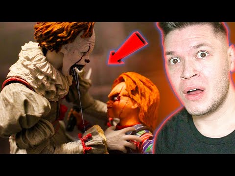 Видео: 😰 СТРАШНЫЙ клоун ПЕННИВАЙЗ из фильма ОНО против ЧАКИ! » Фильм, Анимация, Stop Motion