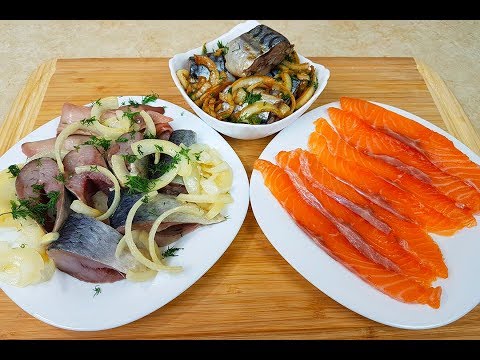 Видео: Лосось,Скумбрия и Селедка ! 3 Невероятно Простых рецепта на Новогодний стол 2020 I мария мироневич