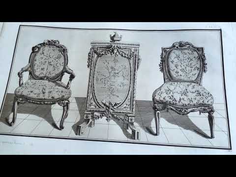 Видео: Два антикварных французских каталога 16, 17, 18 веков с апартаментами из дворца.