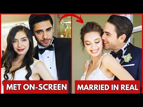 Видео: Турецкие звёздные пары, которые познакомились на съёмочной площадке и поженились в реальной жизни...