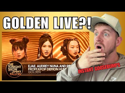 Видео: Первый раз слышу GOLDEN LIVE — KPop Demon Hunters Golden — The Tonight Show