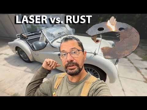 Видео: 1960 TR3A — Часть 4 — Лазерное удаление ржавчины