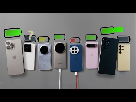 Видео: iPhone 16 Pro Max vs Galaxy S25 Ultra vs другие Android — кто дольше держит заряд?