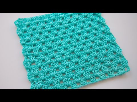 Видео: ✔Самый простой узор крючком для начинающих.Легкие узоры крючком.Simple crochet patterns tutorial №86