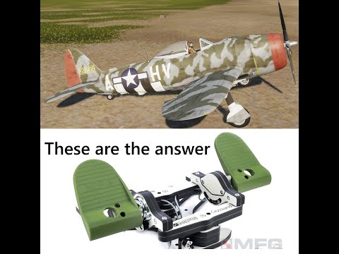 Видео: Как победить 109K4 с P-47 в DCS и бонусным обзором педали руля направления