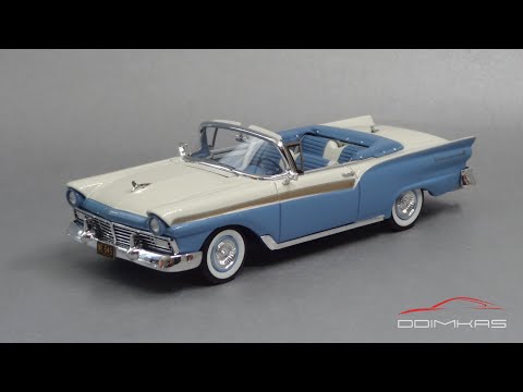 Видео: Ford Fairlane 500 Convertible 1957 || NEO Scale Models || Масштабные модели автомобилей 1:43