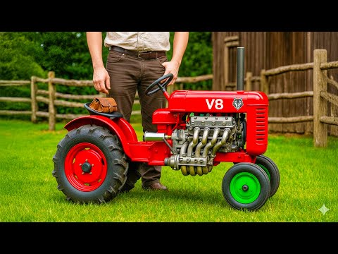 Видео: 10 самых маленьких тракторов с двигателем V8 в мире, о существовании которых вы не знали!