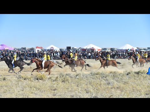 Видео: Қызылқоға ауданында республикалық ат бәйгесі өтті.