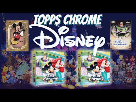 Видео: Новые мегабоксы Topps Chrome Disney 2025 года! Первый взгляд 👀