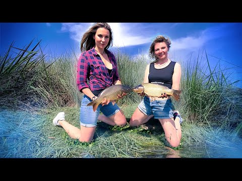 Видео: ДЕВУШКИ УМЕЮТ ЛОВИТЬ! КАРПФИШИНГ ДЛЯ НАЧИНАЮЩИХ