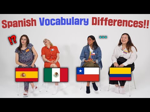 Видео: Различия в испанских словах: Мексика, Испания, Колумбия и Чили | Они никогда не поймут друг друга