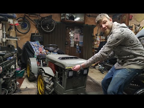 Видео: Минитрактор переломка 4х4 . Размеры. Вы просили - мы ответили