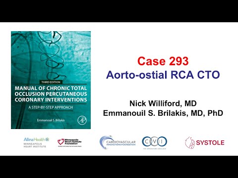 Видео: Случай 293: Руководство CTO PCI – Аорто-остиальный промыв RCA CTO