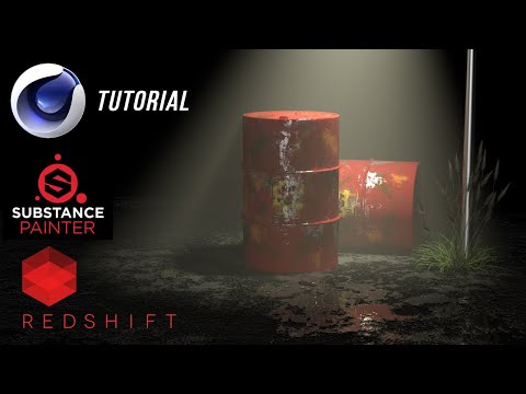 Видео: Cinema 4D + Substance Painter | 3D моделирование | UV-развертка | Текстуры в Substance Painter