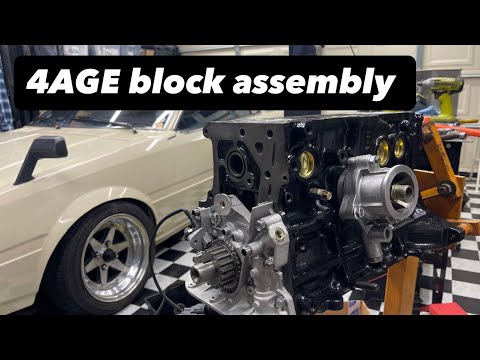 Видео: Сборка короткого блока 4age Rebuild для владельца сломанной Toyota, часть 2