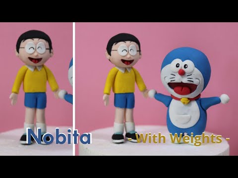 Видео: Нобита, лучший друг Дораэмона, из глины или помадки.