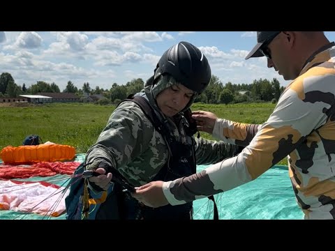 Видео: Параплан. Старт курсанта на лебёдке🪂