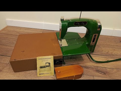 Видео: Редкая портативная швейная машинка KOMA MEWA. KOMA MEWA sewing machine from Germany, built in 1948.