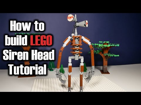 Видео: LEGO Самоделка Сиреноголовый / Как построить из Лего фигурку Siren Head