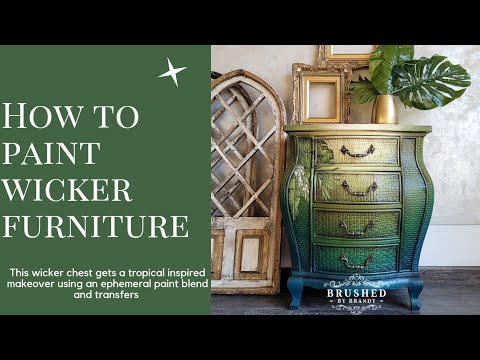 Видео: Как покрасить плетеную мебель в цвет «Totally Tropical»