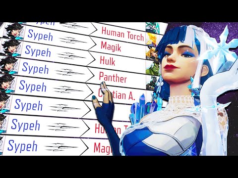 Видео: Ведущая лобби ТОП-10 в роли Луны Сноу в Marvel Rivals