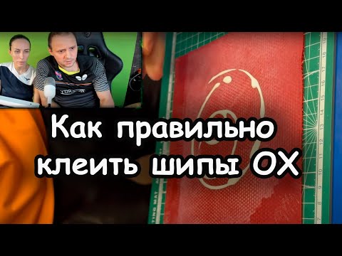 Видео: как правильно КЛЕИТЬ ШИПЫ OX на разные клея #tabletennis
