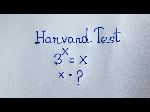 Видео: Вопрос Международной математической олимпиады | Найдите значение X? | 3^X=X |