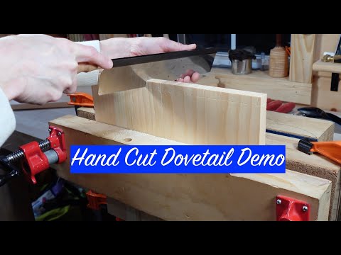 Видео: Демонстрация ручной нарезки ласточкиного хвоста — нарезка ласточкиного хвоста вручную от начала д...