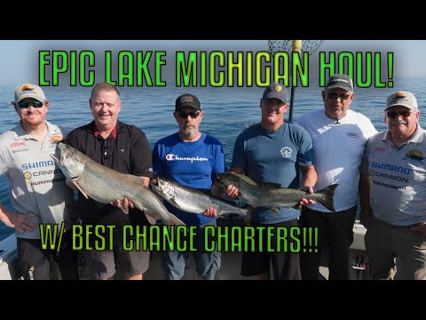 Видео: Эпическая рыбалка на озере Мичиган с Best Chance Charters