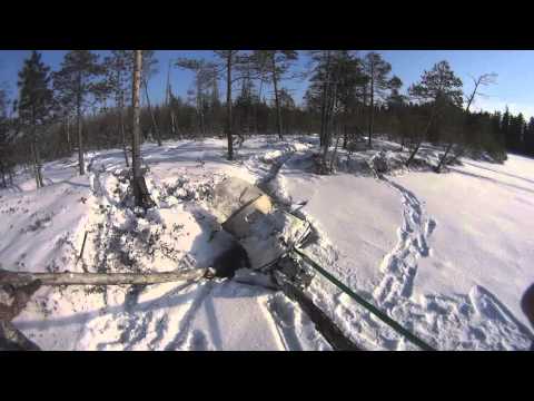 Видео: Вот так съездили на рыбалку... утопили снегоход(Yamaha VK540 и Буран)