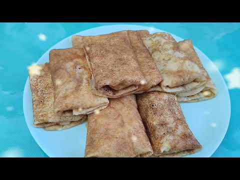Видео: Ажурные тонкие БЛИНЧИКИ с начинкой. Очень вкусные и сытные 