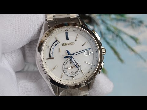 Видео: Seiko Brightz SAGA229 с мировым временем, соларом и вечным календарем